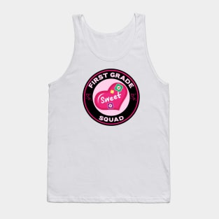 First Grade Squad Valentine's Day Tank Top